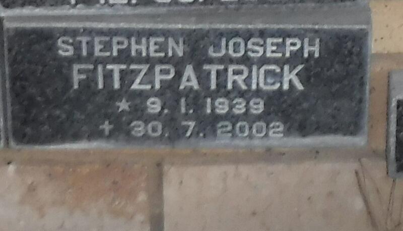 FITZPATRICK Stephen Joseph 1939-2002