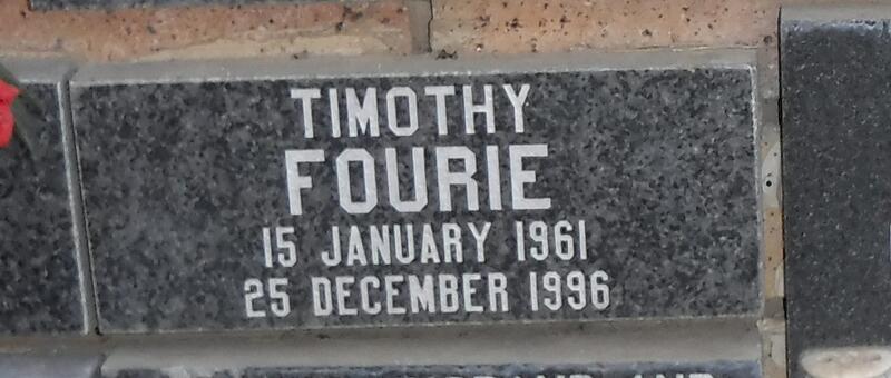 FOURIE Timothy 1961-1996