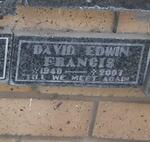 FRANCIS David Edwin 1940-2007