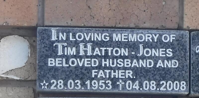 JONES Tim, Hatton 1953-2008