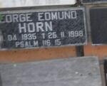 HORN George Edmund 1935-1998