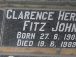 JOHN Clarence H. Fitz 190?-1989