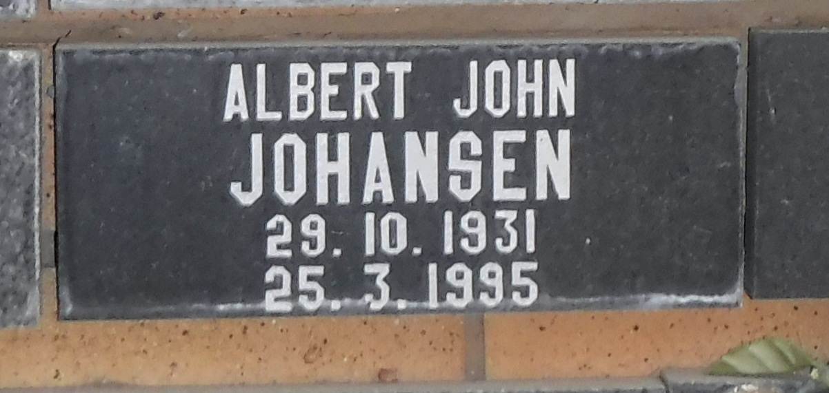 JOHANSEN Albert John 1931-1995