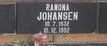 JOHANSEN Ramona 1932-1992