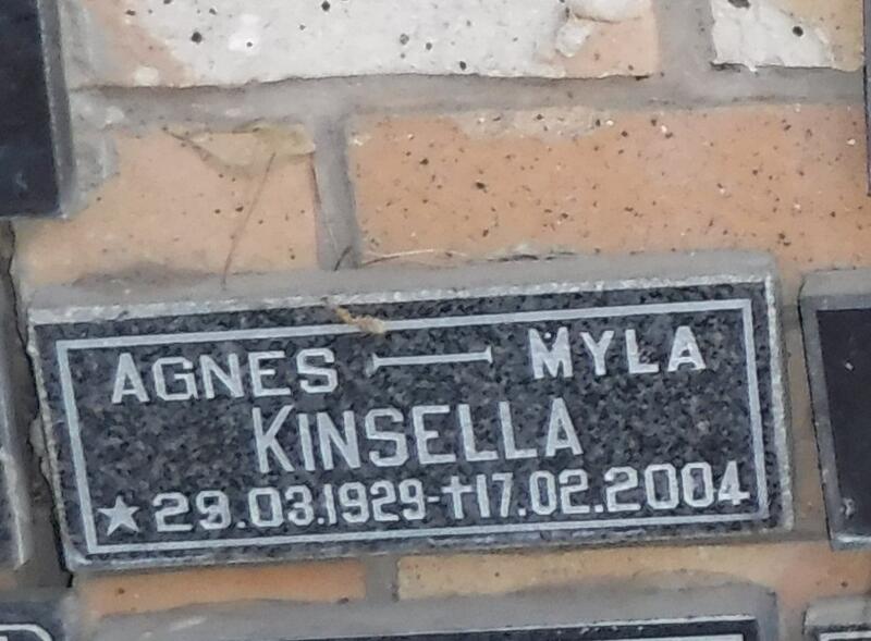 KINSELLA Agnes Myla 1929-2004