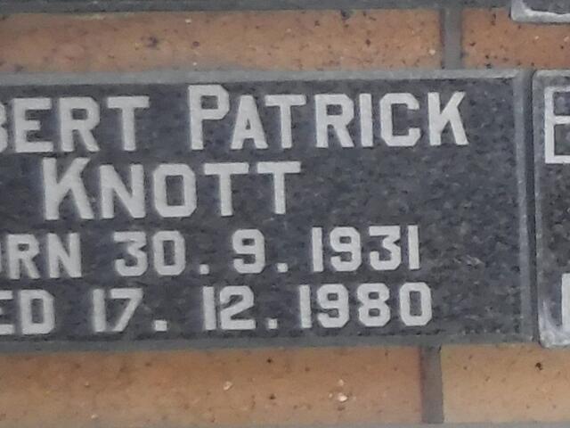KNOTT Albert Patrick 1931-1980
