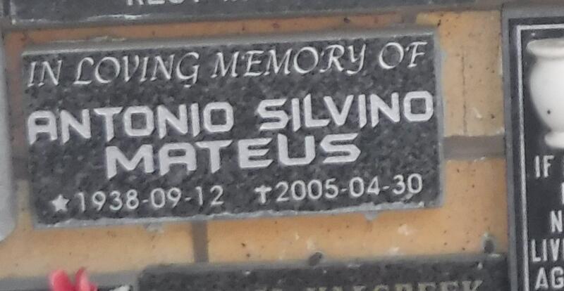 MATEUS Antonio Silvino 1938-2005