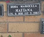 MATTANA Irma Marcella 1931-2007