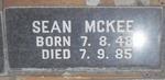 MCKEE Sean 1948-1985