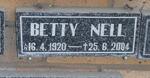 NELL Betty 1920-2004