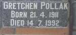 POLLAK Gretchen 1911-1992