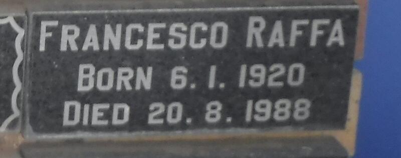 RAFFA Francesco 1920-1988