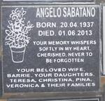 SABATANO Angelo 1937-2013