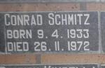 SCHMITZ Conrad 1933-1972