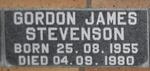 STEVENSON Gordon James 1955-1980