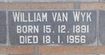 WYK William, van 1891-1956