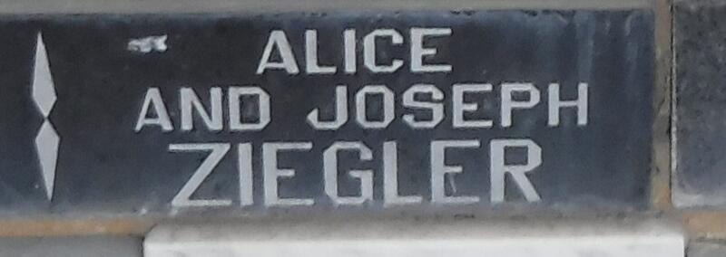 ZIEGLER Joseph & Alice