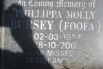 BURSEY Phillippa Molly 1954-2005