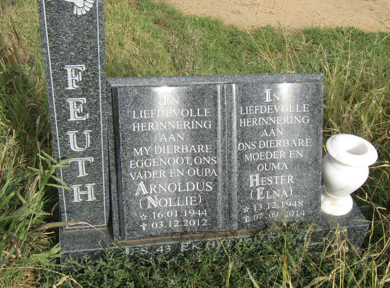 FEUTH Arnoldus 1944-2012 & Hester 1948-2014