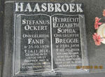 HAASBROEK Stefanus Ockert 1929-2018 & Hybrecht Elizabeth Sophia 1938-2018