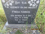 HAMMAN Frieda nee BEHRENS 1913-1959