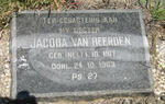 HEERDEN Jacoba, van nee NEL 1917-1963