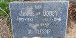 PLESSIS Jannie, du 1903-1953 & Bobsy 1909-1940