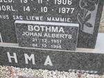 BOTHMA Johan Alberts 1951-1995