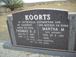 KOORTS Thomas S.J. 1892-1982 & Martha M. AVENANT 1901-