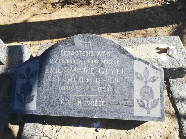 GEYER Emily Marie nee SMUTS 1906-1959