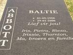 ABBOTT Baltie 1958-2000