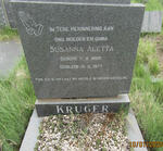 KRUGER Susanna Aletta 1889-1977
