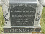 ODENDAAL Hendrik Jacobus 1901-1960
