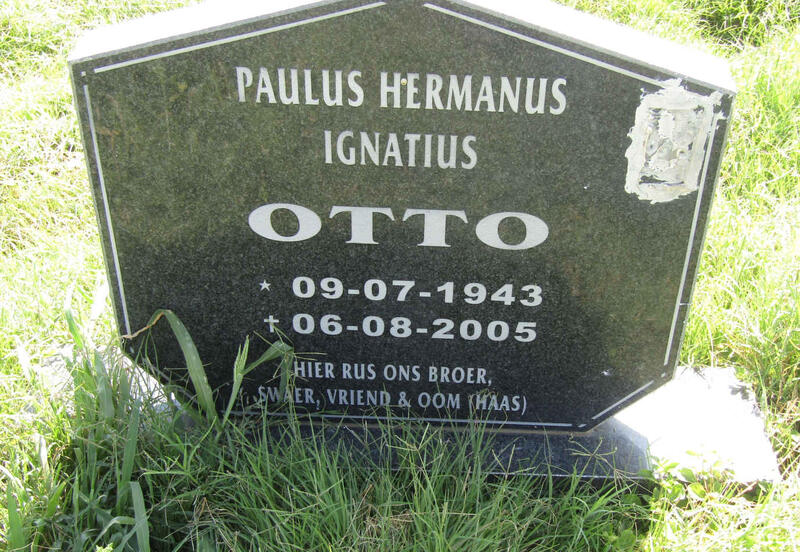 OTTO Paulus Hermanus Ignatius 1943-2005