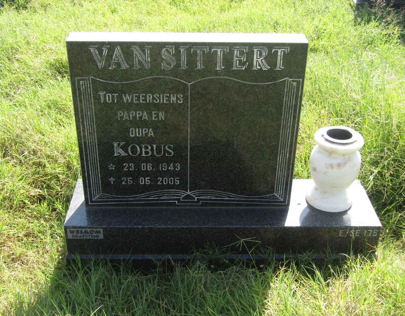 SITTERT Kobus, van 1943-2005