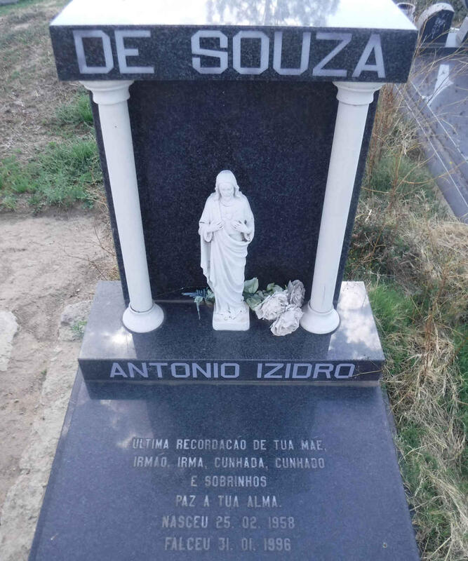 SOUZA Antorio Izidro, de 1958-1996
