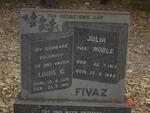 FIVAZ Louis G. 1916-1971 & Julia NOBLE 1913-1989