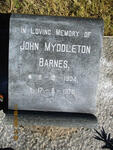 BARNES John Myddleton 1904-1978