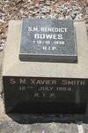 BOWES Benedict -1938 :: SMITH Xavier -1984