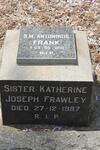 FRANK Antoninus -1918 :: FRAWLEY Katherine Joseph -1987