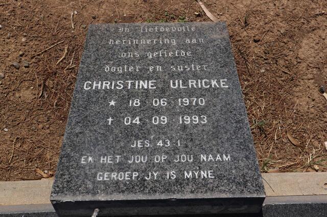 ULRICKE Christine 1970-1993