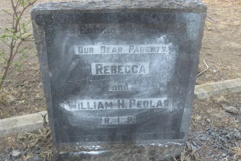 PEDLAR William H. & Rebecca