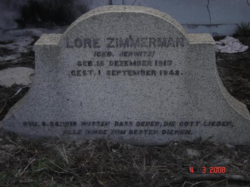 ZIMMERMAN Lore 1913-1942