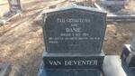 DEVENTER Danie, van -1954 & Hester Jacomina V.D. VYVER 1881-1976