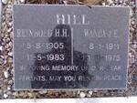 HILL Reinhold H.H. 1905-1983 & Wanda J.E. 1911-1975