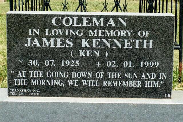 COLEMAN James Kenneth 1925-1999