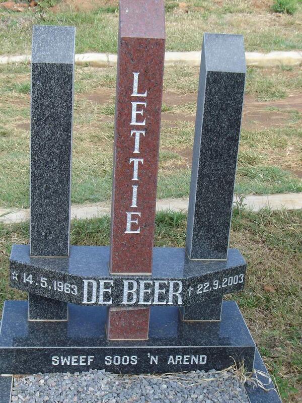 BEER Lettie, de 1963-2003
