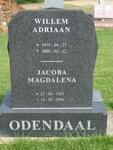 ODENDAAL Willem Adriaan 1919-2005 & Jacoba Magdalena 1923-2006