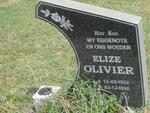 OLIVIER Elize 1959-1998