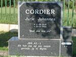 CORDIER Jurie Johannes 1928-2003